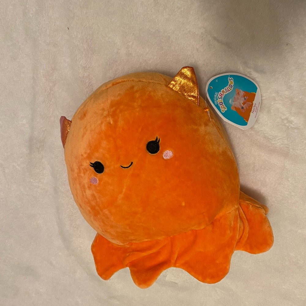 Norbu Orange Plush Squishmallow NWT